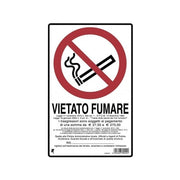Cartello in plastica "vietato fumare" 30 x 20 cm