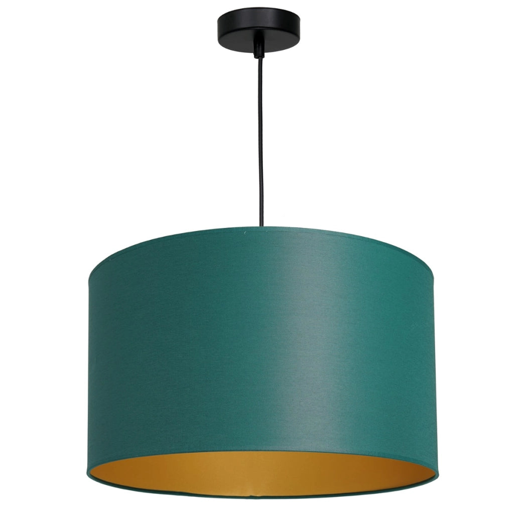 Lampada a sospensione Arden verde oro Ø40 E27 Luminex