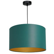 Lampada a sospensione Arden verde oro Ø40 E27 Luminex