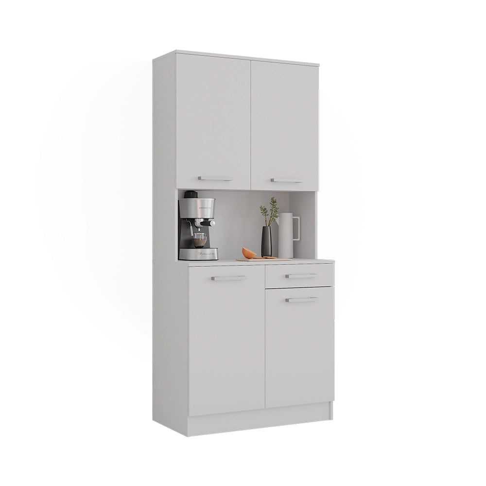 Vicco Buffet da cucina Bianco 83.6 x 188.5 cm con 4 porte e 1 cassetto