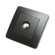 Presa TV da incasso tipo F nera PC 80x80mm