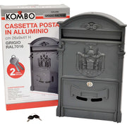 Cassetta postale alluminio pressofuso verniciata c