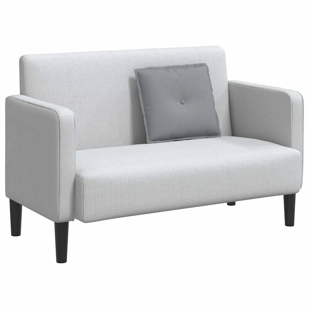 Cuscino per Schiena Grigio chiaro 50 x 19 x 45 cm Tessuto