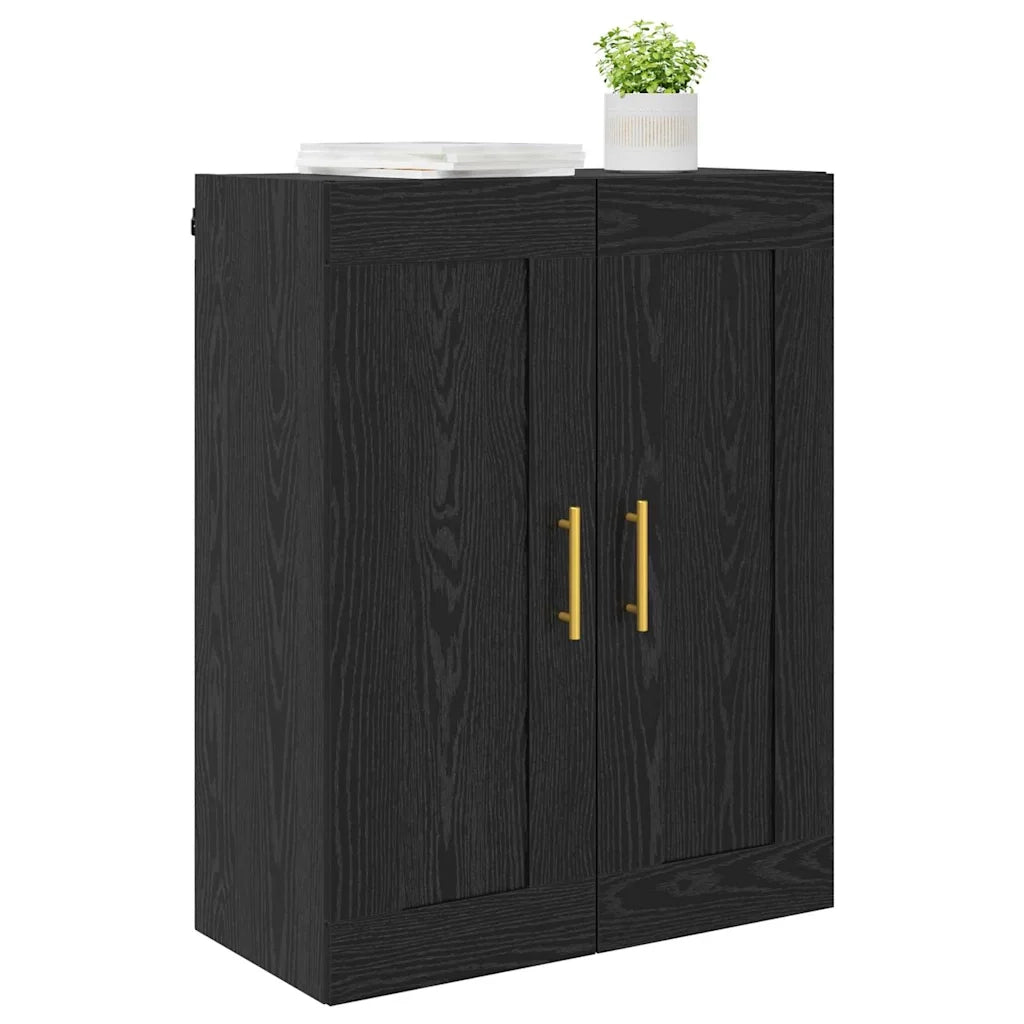 Pensile Rovere Nero 69,5 x 34 x 90 cm Legno multistrato