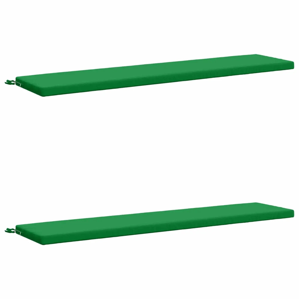 Cuscini per Panchina a 2 Pezzi SOEST 2 pz 100% Poliestere Verde 949121