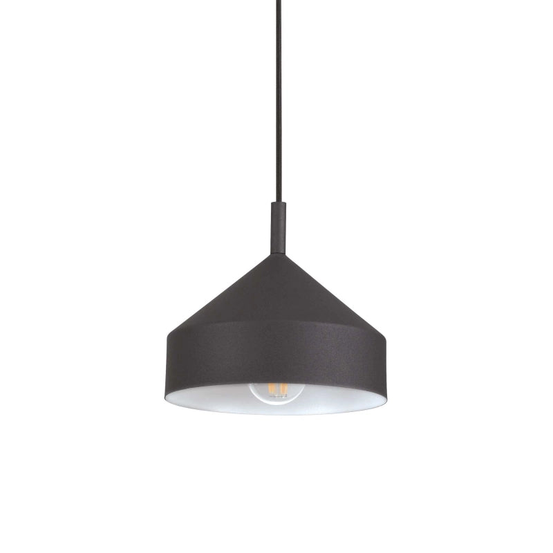 Lampada A Sospensione Yurta Sp1 D21 Nero Ideal-Lux