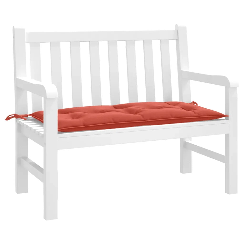 Cuscino Panca Giardino Rosso MÃ©lange 100x50x7 cm Tessuto