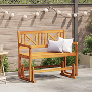 Panchina Oscillante da Giardino 110x59x97 cm Legno Massello Acacia