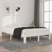 Giroletto-Struttura Letto Bianco in Legno Massello di Pino 120x200 cm 565090
