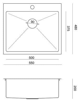 Lavello In Acciaio Russel 110 Brush Nickel