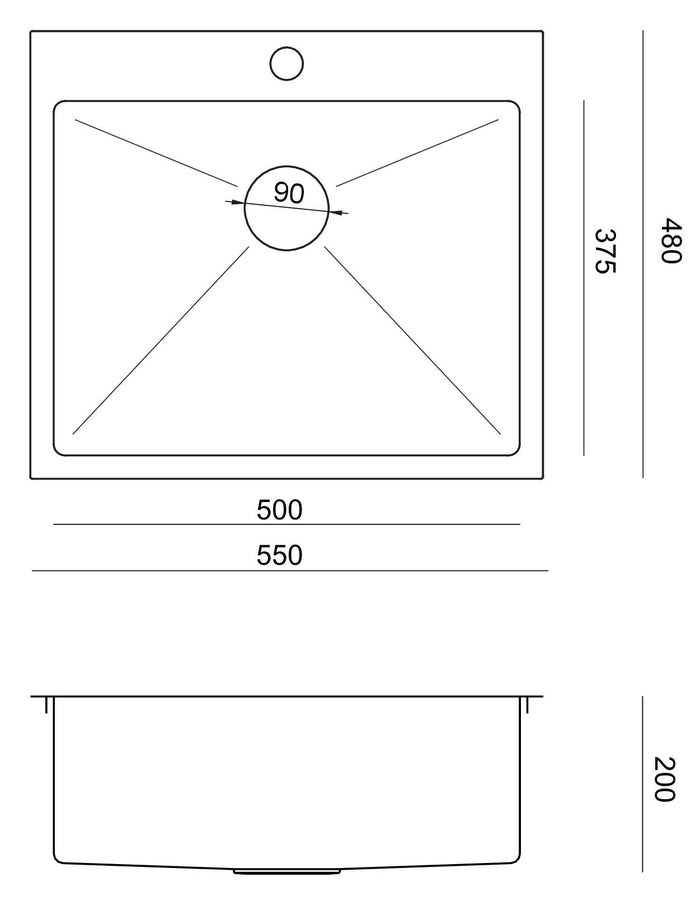 Lavello In Acciaio Russel 110 Brush Nickel