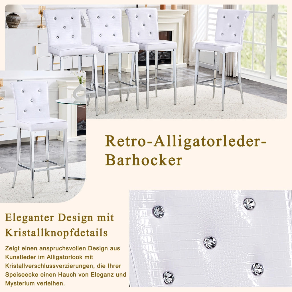 SGABELLO DA BAR Set da 2 pezzi in PVC