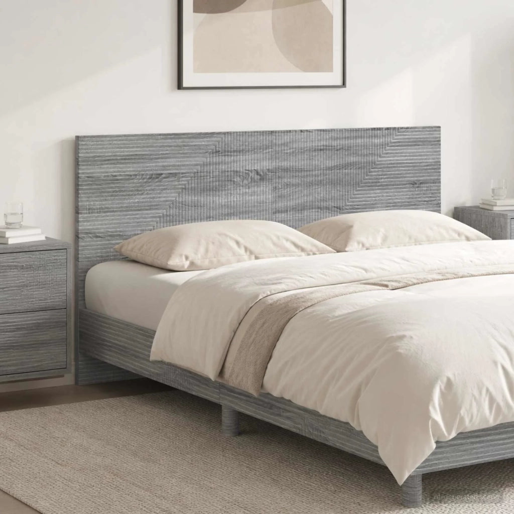 Testiera da Muro HAARLEM Sonoma grigio Legno ingegnerizzato 896931