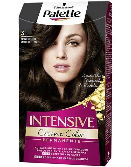 PALETTE COLORAZIONE PERMANENTE DI  COLORE CASTANO SCURO 3