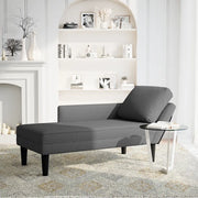 Sdraio con Cuscino Destro in Velluto a Coste Grigio Scuro CFW4301485