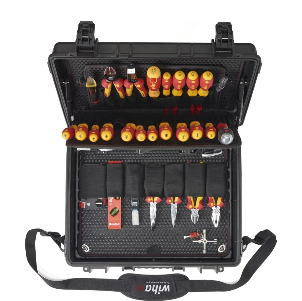 Wiha 40523 Competence XL Kit Strumenti 83 Pezzi con Pinze e Cacciaviti Colore Nero Metallico Rosso Giallo