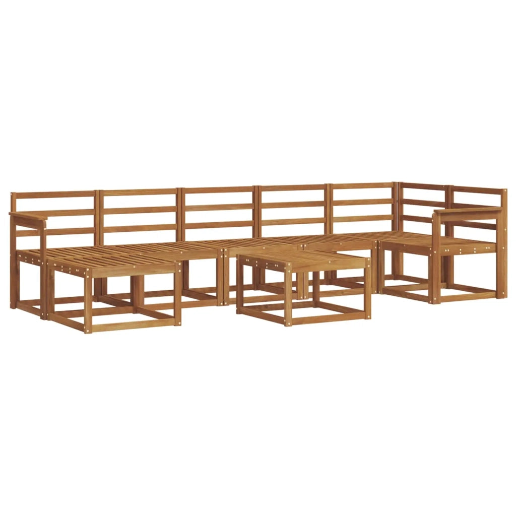 Set di divani da esterno 8 pcs Naturale