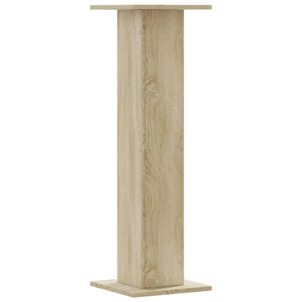 Supporti Altoparlanti 2 pz Rovere 30x30x95 cm in Multistrato