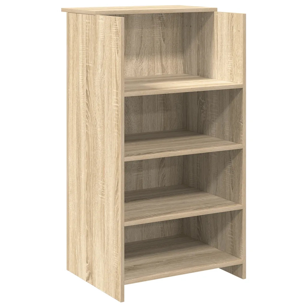 Scrivania per Reception Rovere Sonoma 55x50x103,5 cm in Legno Massello 859017