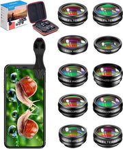 Set di Lenti per Fotocamera - Angolo Ampio, Macro, Fisheye, Caleidoscopio - Accessorio di Fotografia Mobili Professionale
