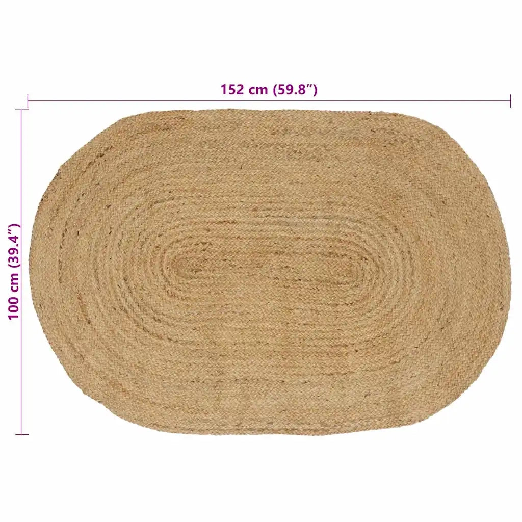 Tappeti per area Naturale 100 x 152 cm Juta 42010634