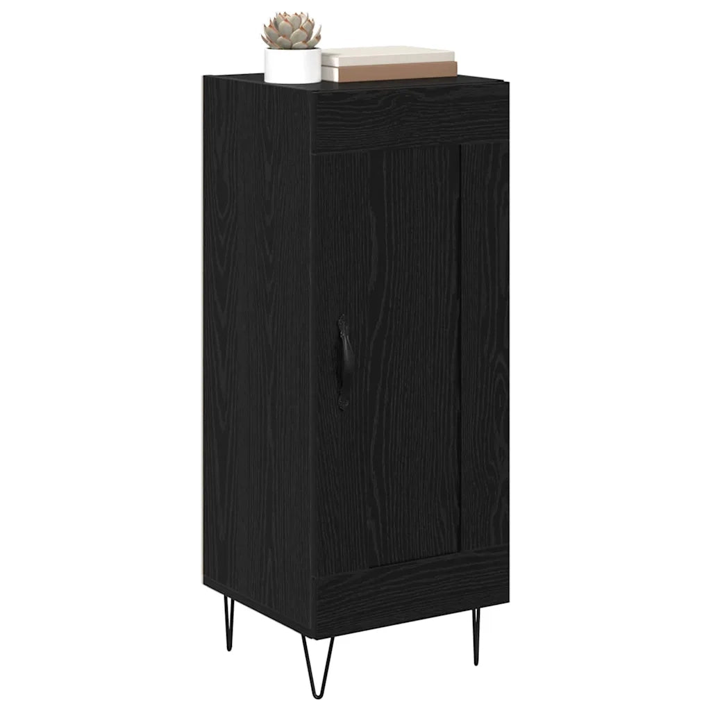 Credenza | Madia | Buffet da pranzo | Armadio da pranzo Rovere Nero 34,5 x 34 x 90 cm