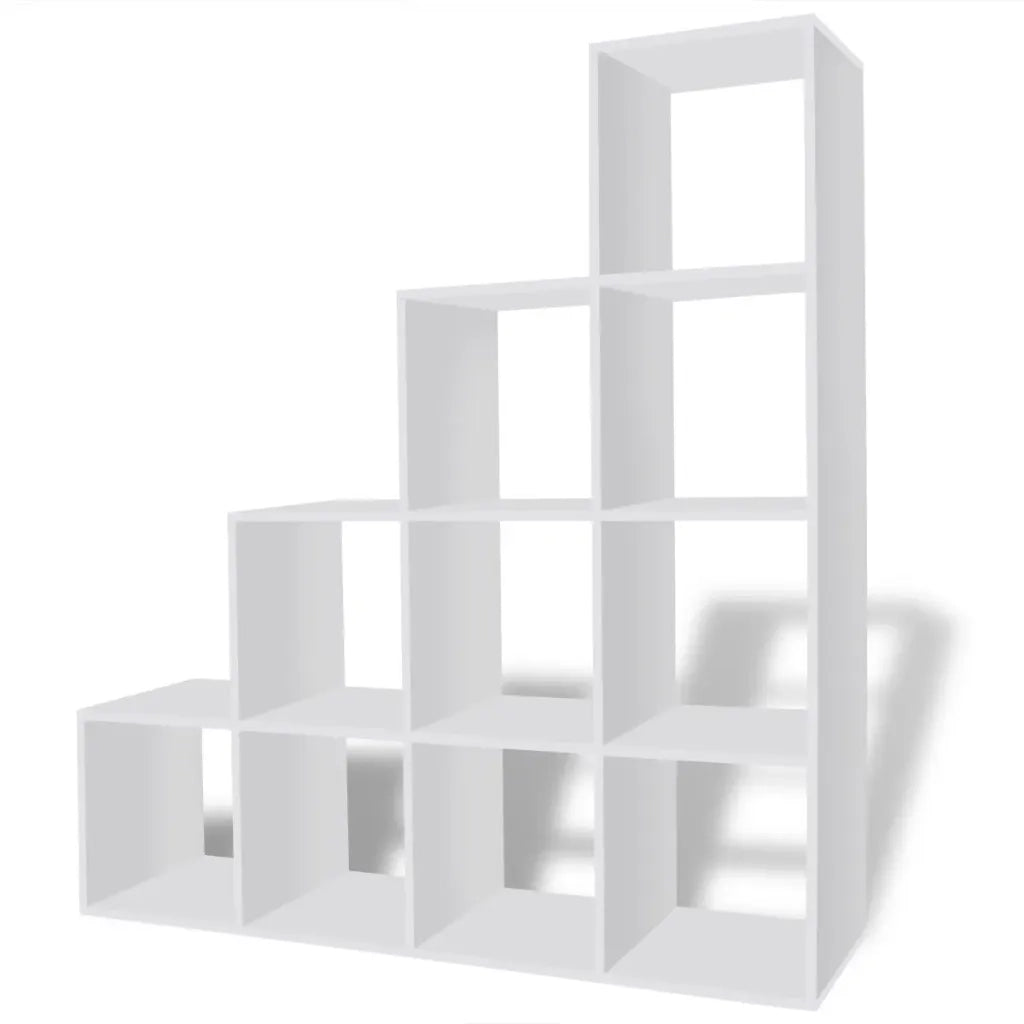 Libreria / Scaffale Espositore a Scala 142 cm Bianco cod mxl 8187