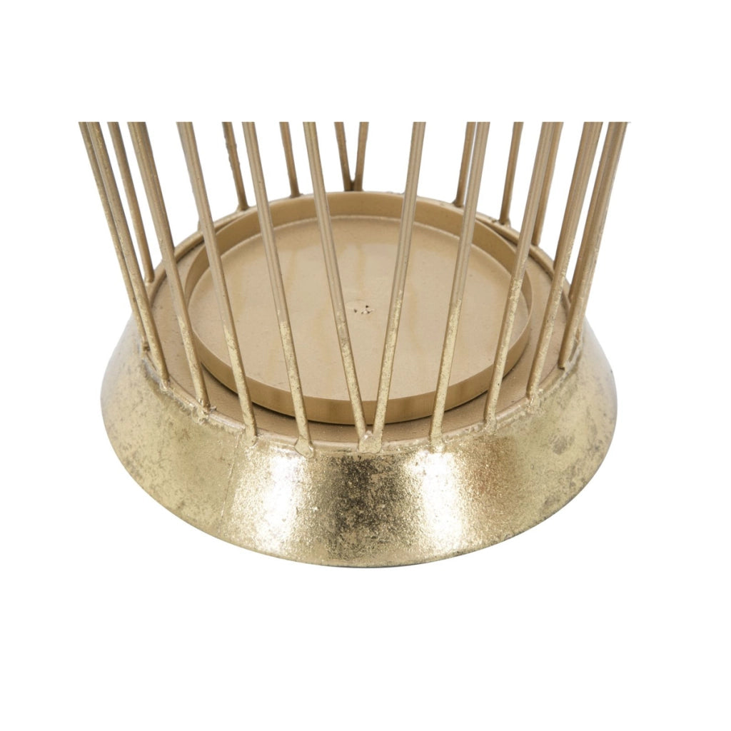 Porta Ombrelli VKH329, Oro, Metallo, 25,5x18,5x60 cm