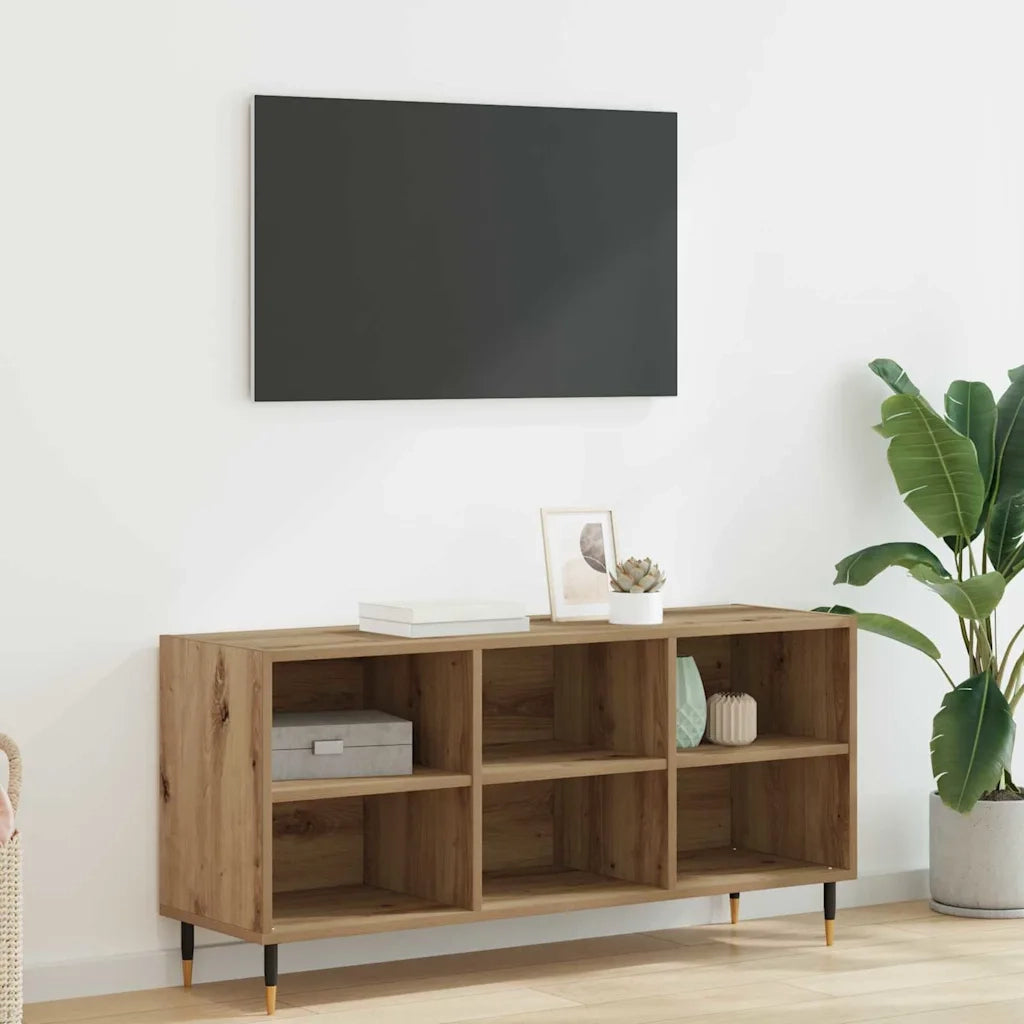Mobile TV-Credenza per TV-Console TV Rovere artigianale 103,5 x 30 x 50 cm 833416