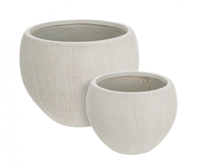 Set 2 Vasi Brush Sfera Beige