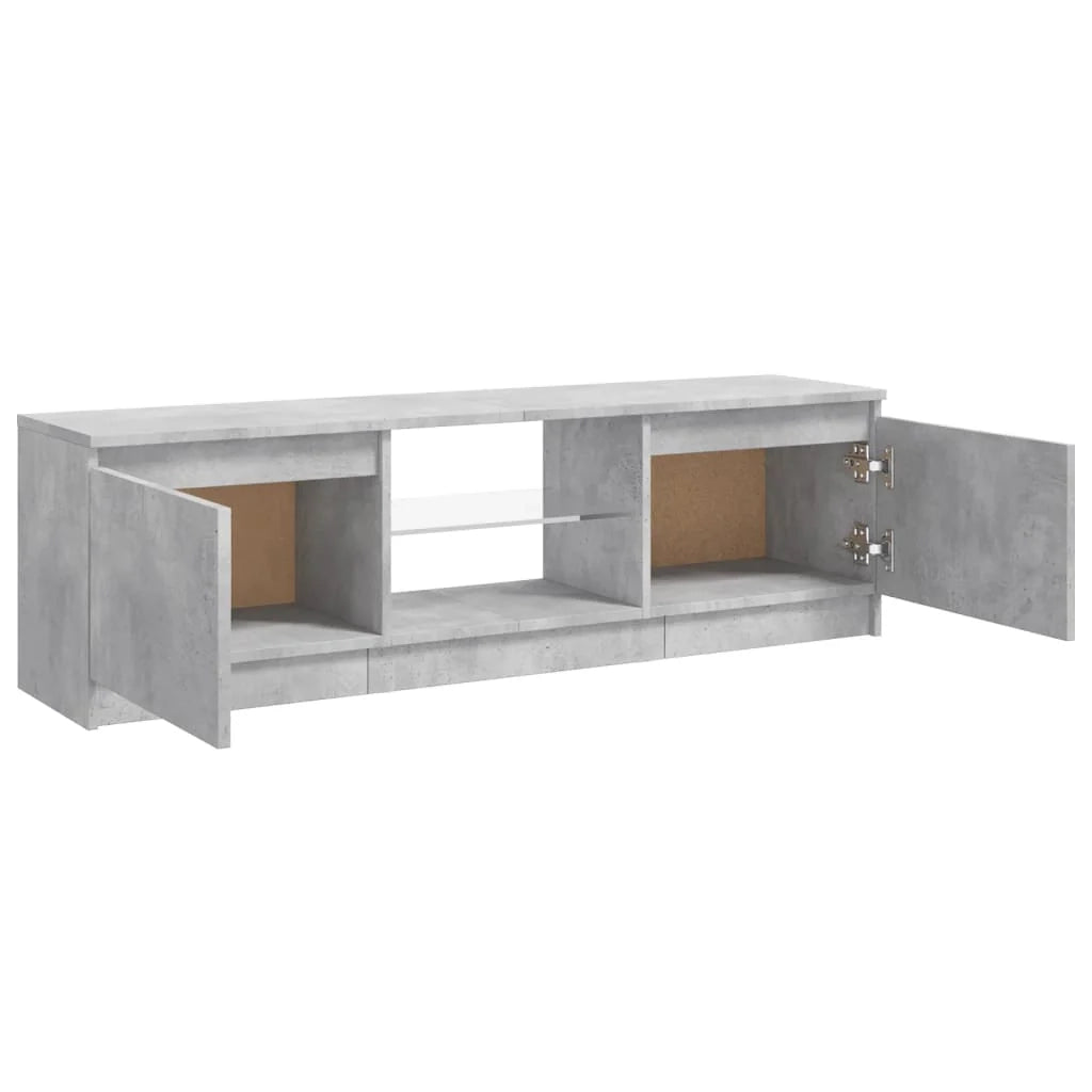 Mobile TV multimediale scaffale TV credenza mobile TV sala da pranzo soggiorno camera da letto con luci LED 120 x 30 x 35,5 cm grigio 02_0026511