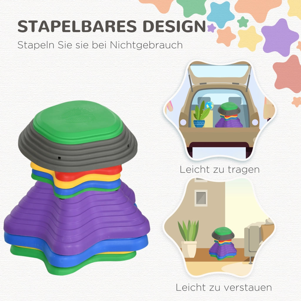 Set di pietre per giardino bambini ¨C zephmum ¨C design stella marina, 11 pezzi, 80 kg
