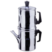 Ilsa Caffettiera Napoletana Alluminio 3 Tazze 25 cl fornello gas elettrico vetroceramica colore Argento