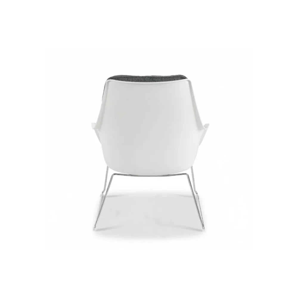 Cocoon, Set di 2 Poltroncine in polipropilene Grigio scuro (L. P. H. 74 x 85 x 86) | Duzzle