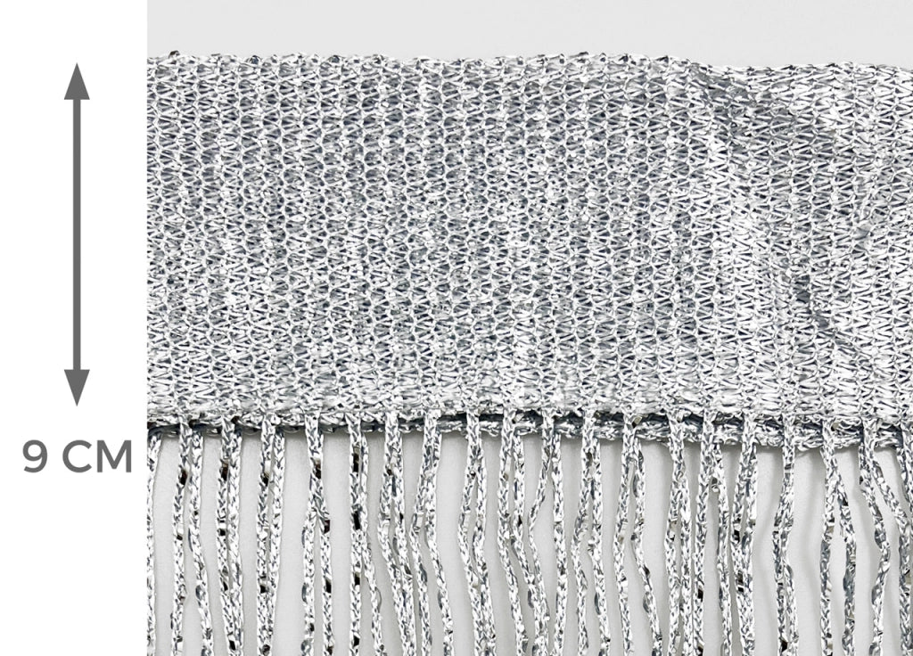 Tenda Antimosca Antirumore Caduta Pannello Porta Finestra Casa Multistring Silver - 100x200 - Grigio