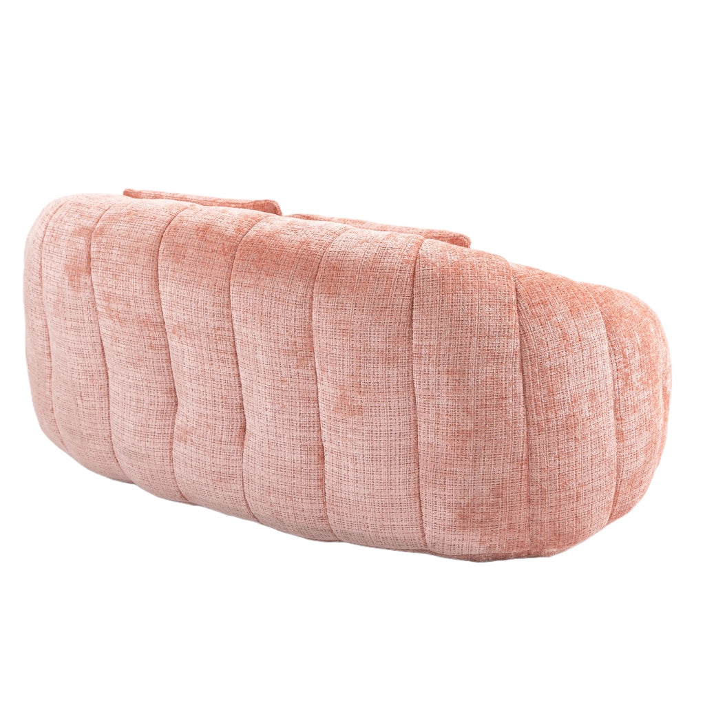 Divano Pouf Sacco Lounge ¨C MINIMAL ¨C Rosa, Tessuto Chenille, Morbido