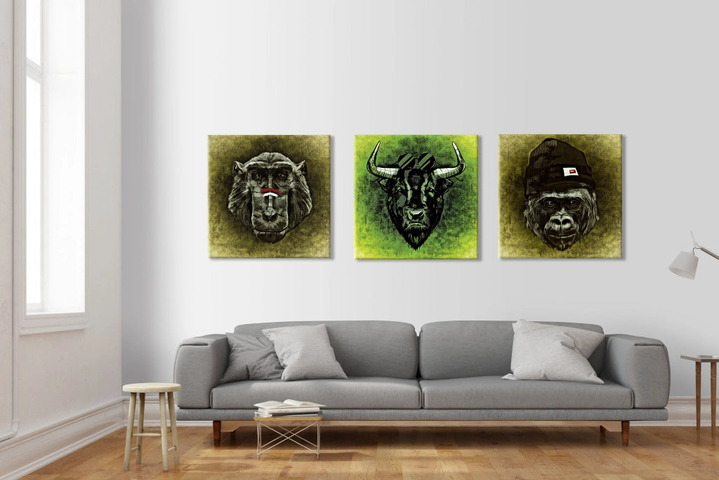 ABSTRACT 1103 - Quadro Canvas su telaio in legno Misura: 100x100 cm