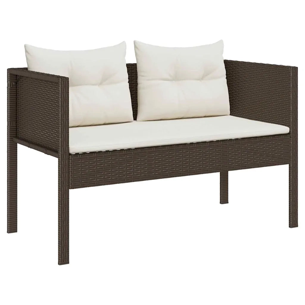 Set Divano da Giardino 6 pcs Marrone e Crema polyrattan 4104701