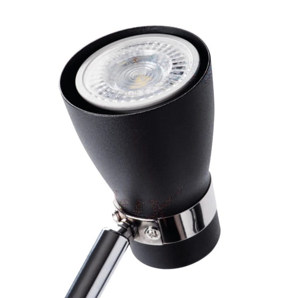 Plafoniera Kanlux ENALI 28761 nero/cromo GU10 35W 1 luce