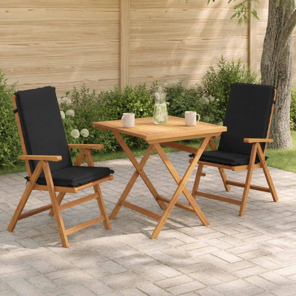 Cuscini Bhair Alto Schienale in 2 Pezzi GEMERT 2 pcs Nero 945882