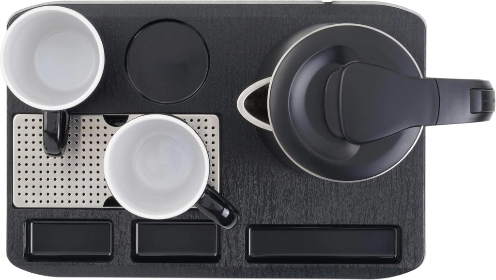 Set bollitore elettrico 4 pezzi- Nero  0,8 litri  Acciaio inox a doppia parete