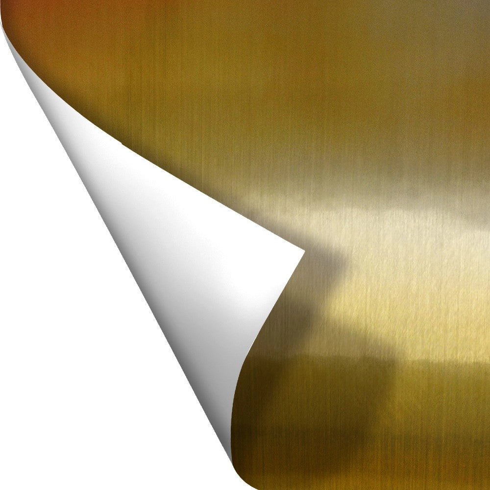ORO SPAZZOLATO - Pellicola adesiva metallizzata - 122cm di larghezza Misura: 122x100 cm