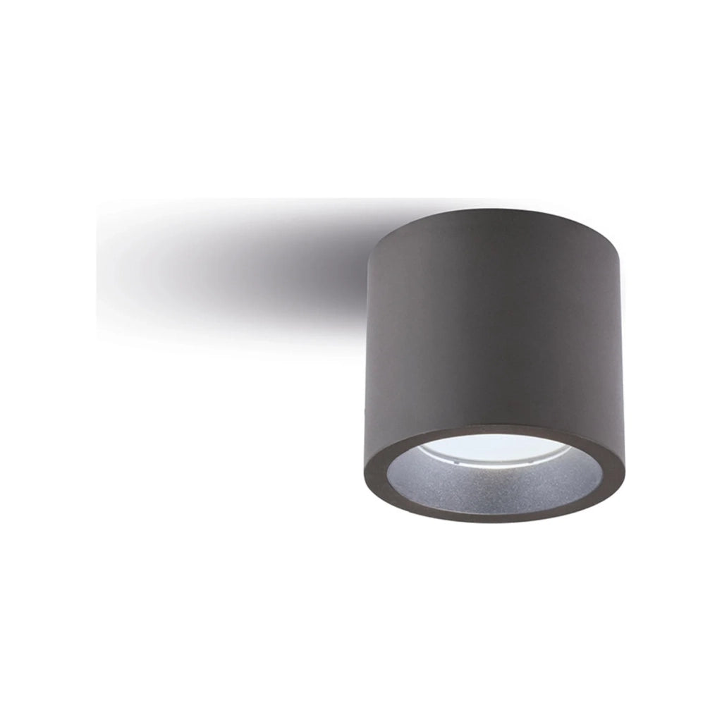 Plafoniera Per Esterno In Alluminio Grigio Led 40 W 3800 Lm 3000K