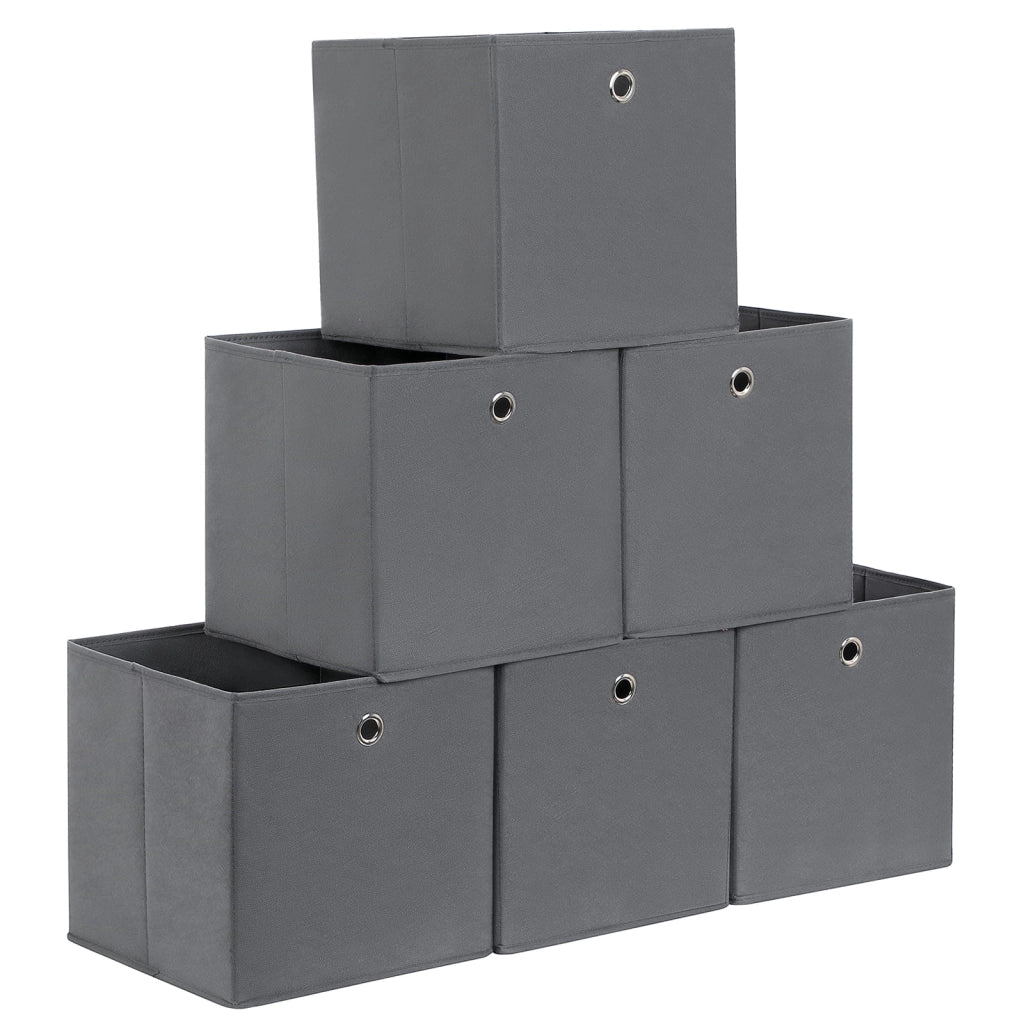VALORA Set di 6 organizer multifunzionali grigi RFB02G-3