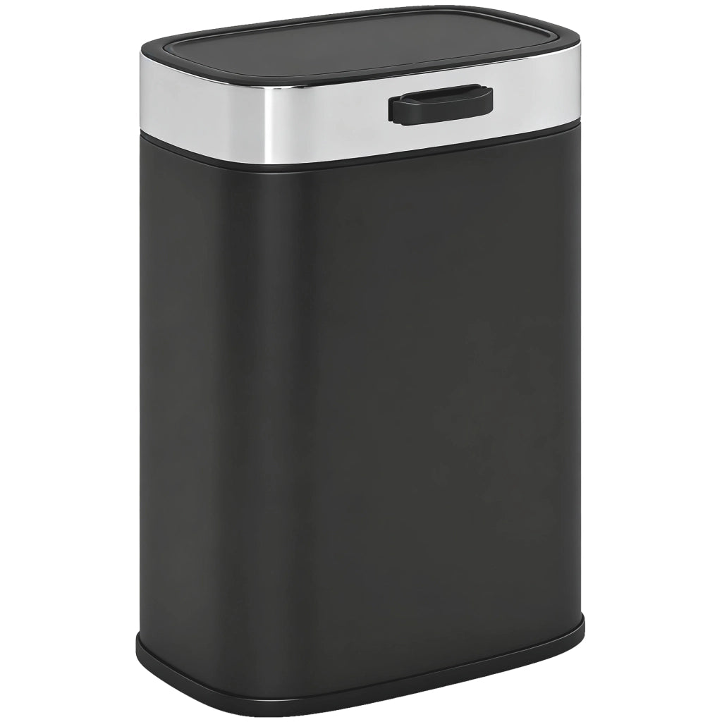 Cestino per rifiuti ¨C Minimal ¨C Acciaio inossidabile, 21.5x19.5x30 cm, Nero