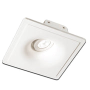 *STOCK* Portafaretto In Gesso Ceramico ad incasso Orientabile 205x205mm 40W GU10 IP20