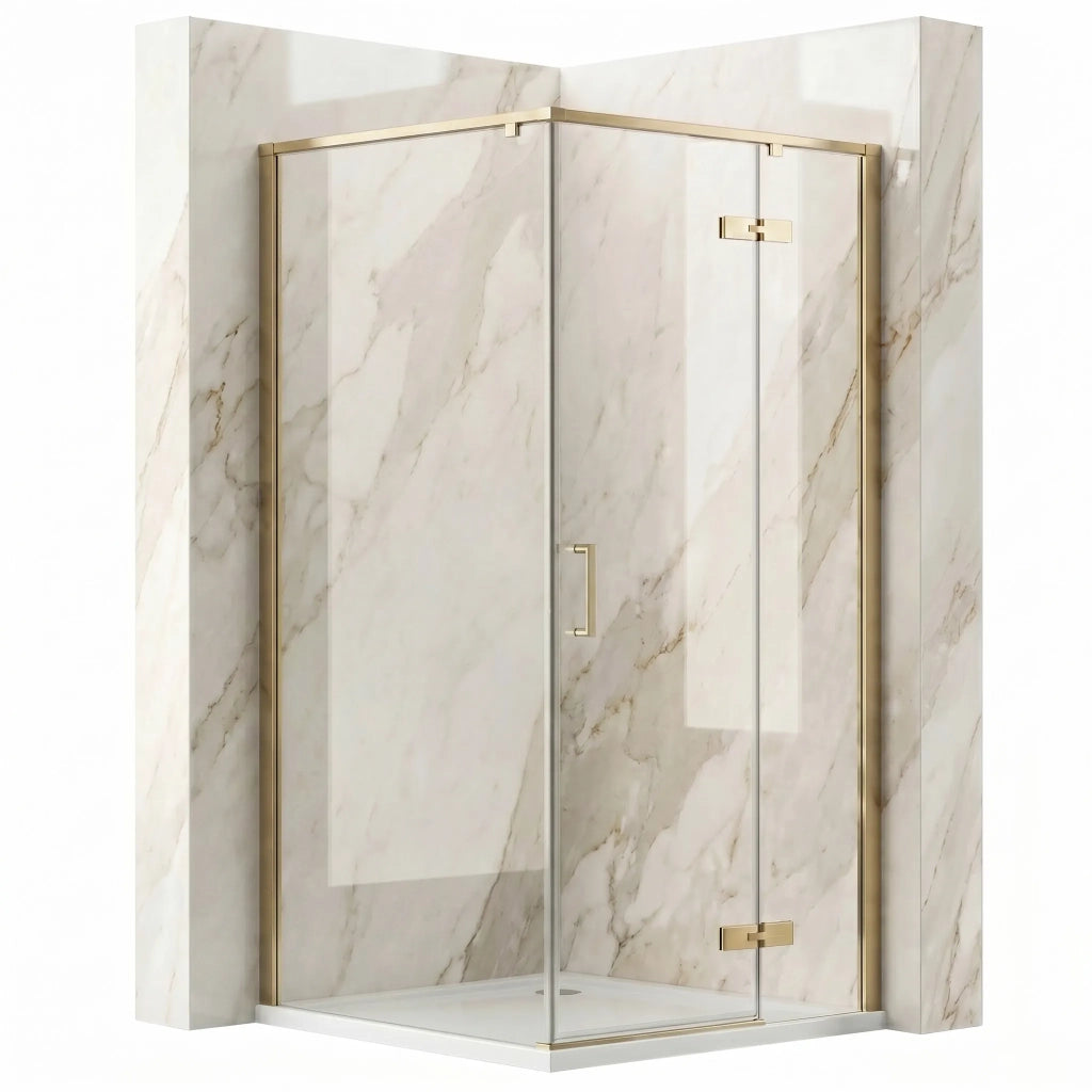 Cabina Doccia Rea Bruno 90x90 Brush Gold