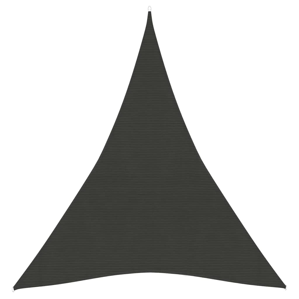 Vela ombreggiante/ombrellone 160 g/m² 3 x 4 x 4 m HDPE antracite 02_0008924