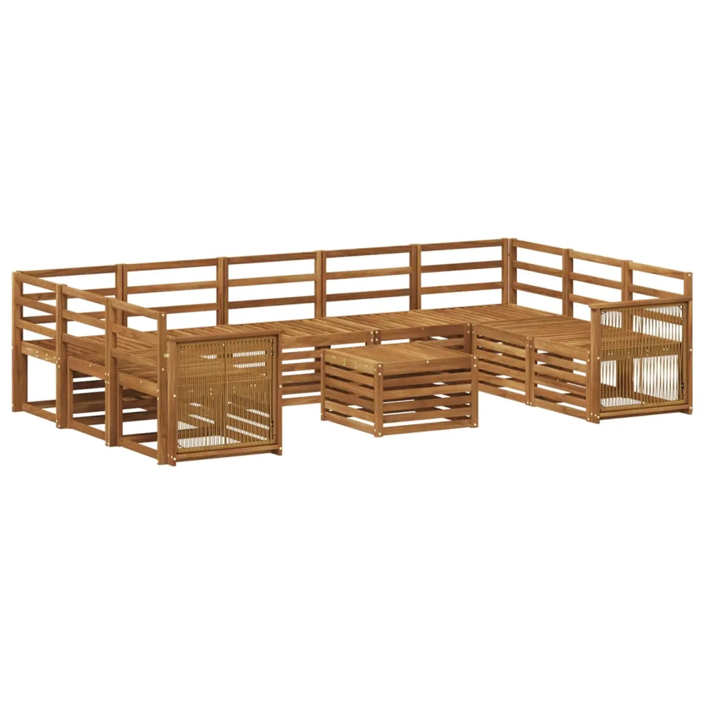 Set divani Legno di Acacia Massello 3384865