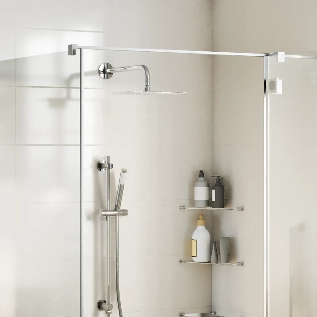 vidaXL Testa Doccia a Pioggia Acciaio Inox 304 30x20 cm Rettangolare